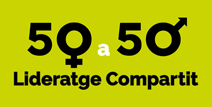 Logotip 50a50 petit weba2d Innova - consultoría en financiación de I+D+i