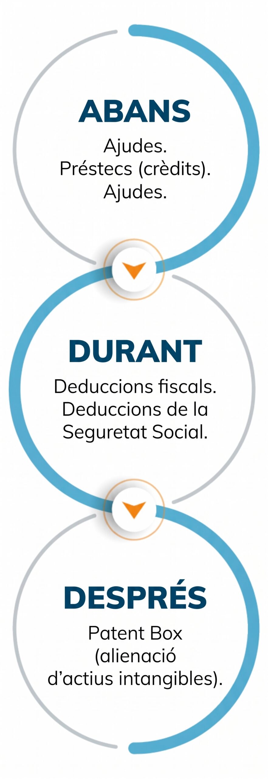 grafico sobre los el proceso de financiación de I+D+i